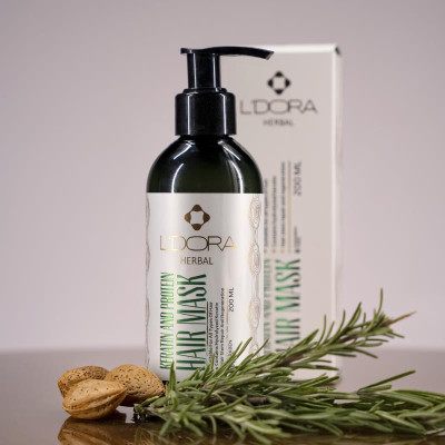 ماسک گیاهی پروتئینه و کراتینه موی سر لدورا هربال 200 میلی لیتر-152717