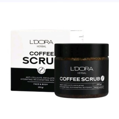 اسکراب قهوه صورت و بدن لدورا