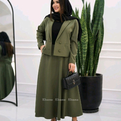 کت دامن زنانه مدل کت 4 دکمه مخصوص عید