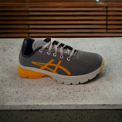 کتانی مردانه اسیکس طوسی ژل-134310