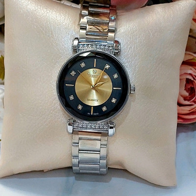 ساعت مچی زنانه سویستون اصلی موتور ژاپن نگین دار بند و بدنه استیل