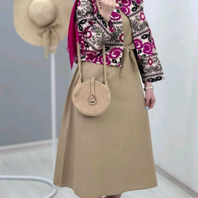 سارافون زنانه نخی مدل کت وسارافن مدل کاردین