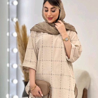 مانتو اسپرت زنانه لنین مدل مانتو مدل بنفشه