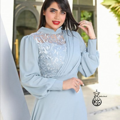 پیراهن مهمانی زنانه حریر سوزن دوزی شده مدل مجلسی ترنج-145183