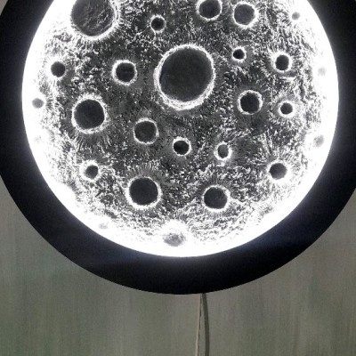 تابلو ماه برجسته نورانی