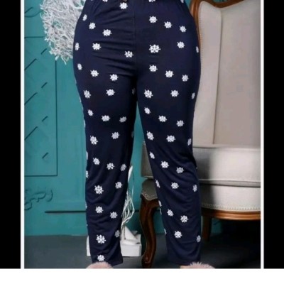 شلوار زنانه راحتی طرح قلب وبابونه