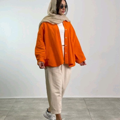 مانتو اسپرت زنانه لنین مدل شومیز مانتویی