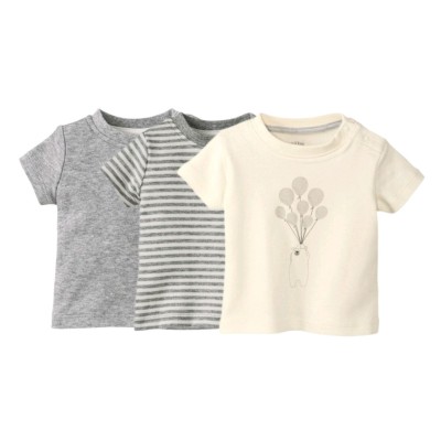 پک سه عددی تیشرت بچگانه برند آلمانی lupilu سایز 2تا6 ماه