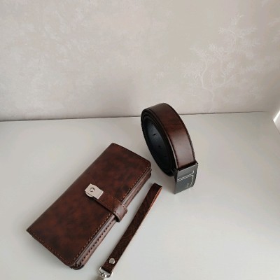 ست مردانه تهیه شده از چرم طبیعی درجه یک