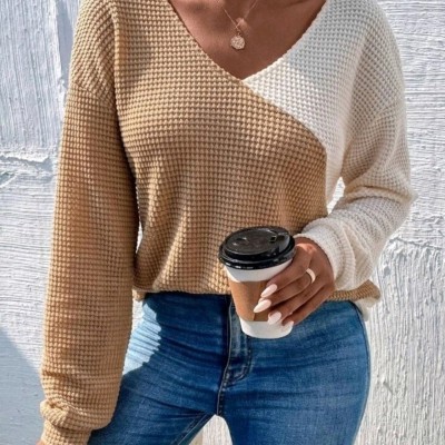 شومیز دو رنگ بیسکوئیتی مراکشی جذاب-149405