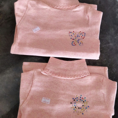 بلوز یقه پانچ دخترانه سایز 35 40-132336