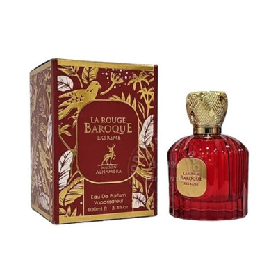 ادو پرفیوم زنانه مردانه الحمبرا مدل باکارات رژ قرمز اکستریم 100 میل