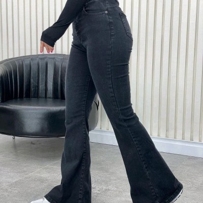 شلوار زنانه جین دمپا گشاد شیکلند