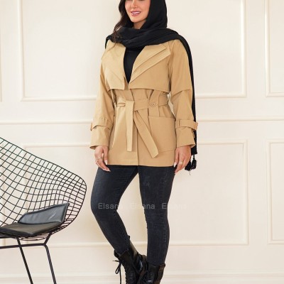 بارانی کتان زارا مدل آدینا