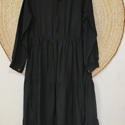 پیراهن روزمره زنانه نخ پنبه سان استایل مدل پیراهن بلند