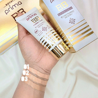 کرم پودر بی بی کرم رویال پرایما کرم پودر کانسیلر ضد آفتاب ضدآب شماره 3-152023