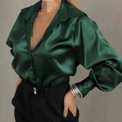 پیراهن زنانه ساتن مدل شومیز مجلسی ساتن ال ایکس-138631
