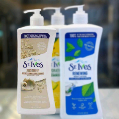 لوسیون بدن تسکین دهنده عصاره جو دوسر و شی باتر سینت ایوز