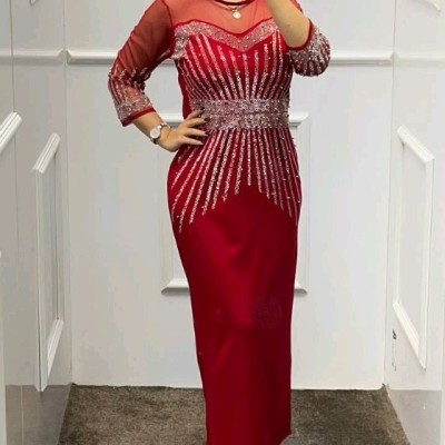 پیراهن شب زنانه کرپ غواصی مدل مهسان