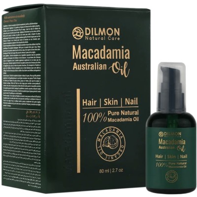 روغن بدن و ناخن و پوست دیلمون مدل ماکادمیا حجم 80 میلی لیتر