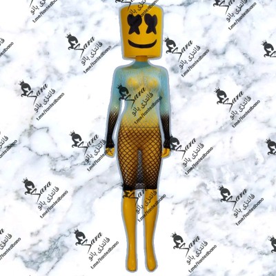 لباس خواب فانتزی پیراهنی آبرنگی 1002