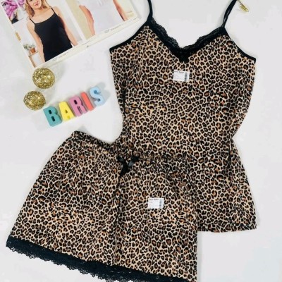 تاپ شورتک پلنگی برند ترک زنانه