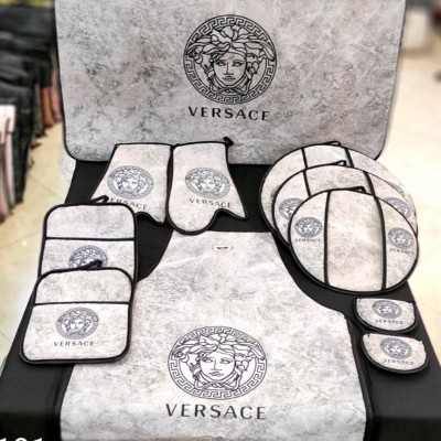 سرویس دمکنی و پیشبند 11 پارچه آشپزخانه عروس کارماهوم کد 191 (دم کنی)