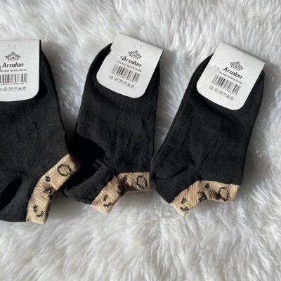 جوراب مچی و ساده مشکی زنانه