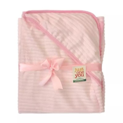 پتوی دورپیچ کلاهدار دورو مخمل کارترز ( صورتی )