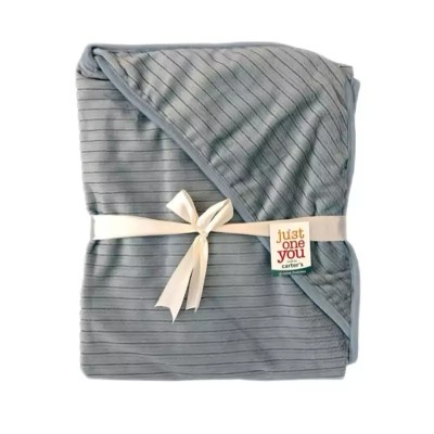 پتوی دورپیچ کلاهدار دورو مخمل کارترز ( طوسی )