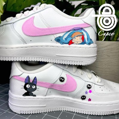 کفش کتانی طرح پونیو و کیکی (مدل نایکی ایرفورس)