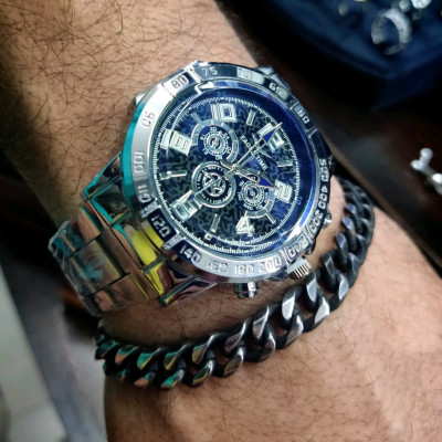 ست دستبند و ساعت مردانه ست کادویی ساعت مردانه دستبند مردانه-130759