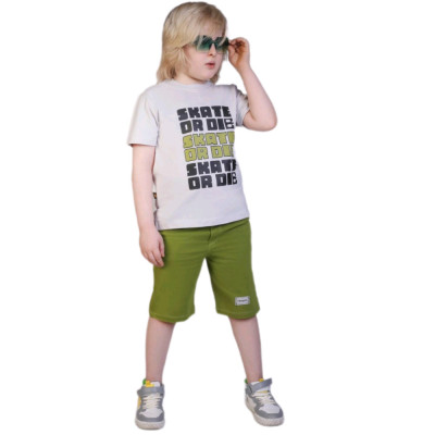تیشرت شلوارک پسرانه طرح اسکیت باز سایز 40 ، 45 موچولوها