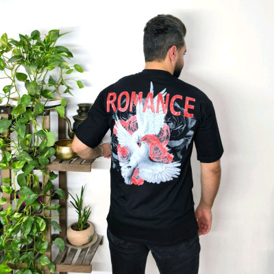 تیشرت مشکی سفید ROMANCE سه سایز