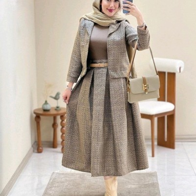 کت و دامن ریما مدل عسل،موجودی بگیرید-158231