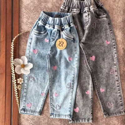 شلوار جین قلبی دخترانه-132898