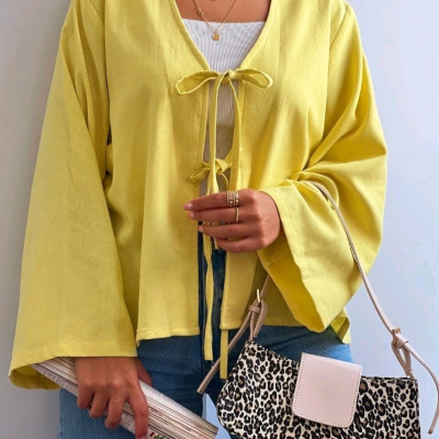 شومیز لینن زنانه سایز فری تا 44