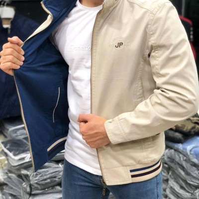 کاپشن دورویه کتان