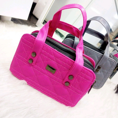 کیف زنانه دخترانه دو زیپ دوشی دستی جادار