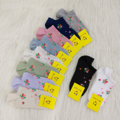 جوراب مچی زنانه طرح گل ریز 3 جفت-153584