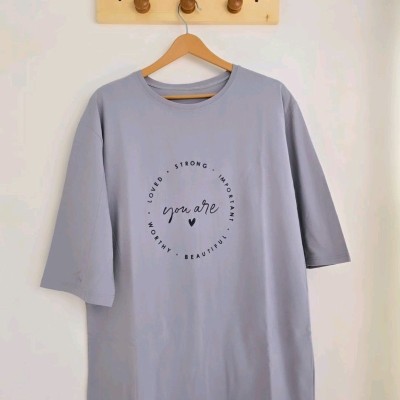 تیشرت لانگ you are love