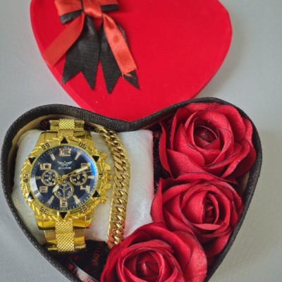 باکس هدیه مردانه ( ساعت و دستبند مردانه)