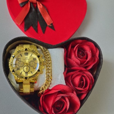 باکس هدیه مردانه ( دستبند و ساعت )