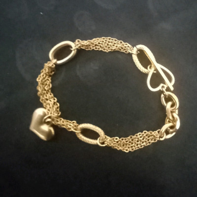 دستبند قفل تی استیل رنگ ثابت