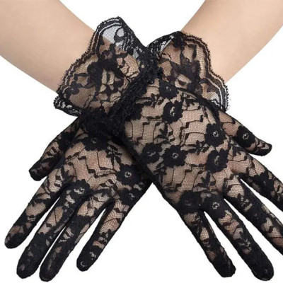 دستکش گیپور وارداتی رنگ مشکی