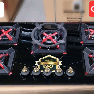 اجاق گاز رومیزی صفحه شیشه توکار ترموکوبل دار