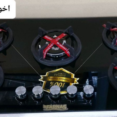 اجاق گاز رومیزی توکار صفحه شیشه ترموکوبل دار مدل اخوانی