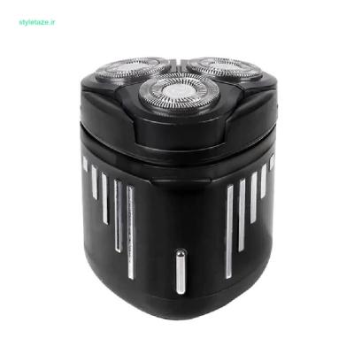 ماشین اصلاح صورت و بدن مسافرتی سه تیغ شارژی با سری جداشونده برای تمیزی آسان مدل hz-218-140394