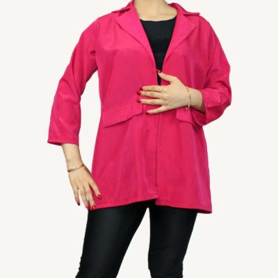 مانتو کوتاه مدل کتی تک فری سایز جنس کرپ حریر