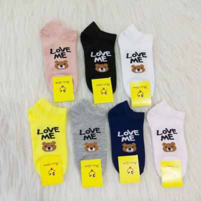جوراب مچی زنانه طرح love me و تدی 3 جفت-149783